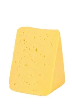 The cheese isolated on white background Stock Photos