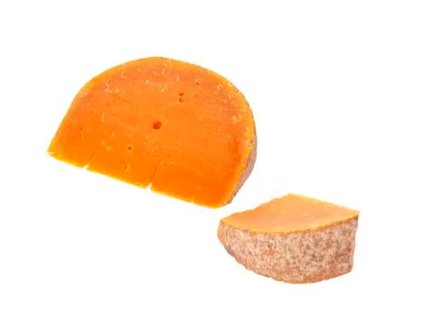 Cheese isolated on white background Stock Photos