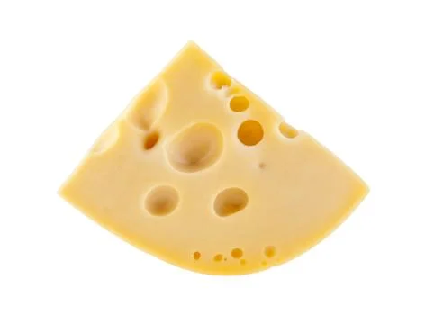 Cheese isolated on white background Stock Photos