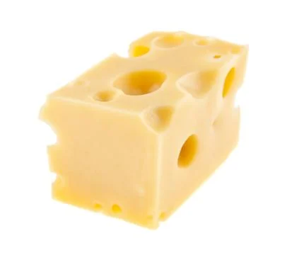 Cheese isolated on white background Stock Photos