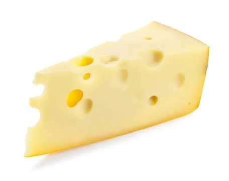 Cheese isolated on white background Stock Photos