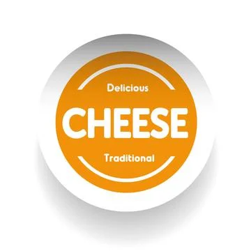 Cheese label vector Stock Illustration