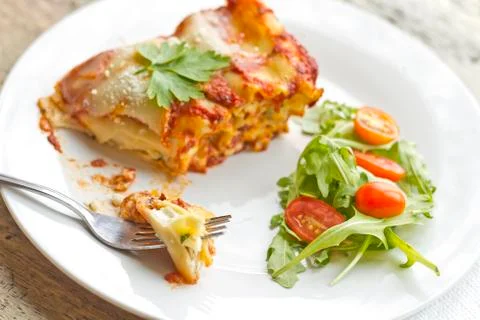 Cheese lasagna Foto stock