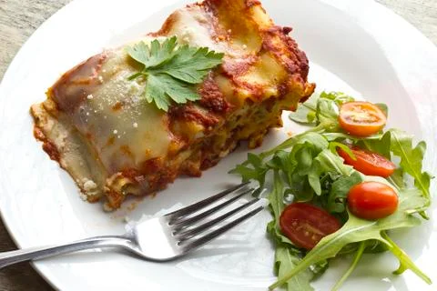 Cheese lasagna Stock Photos