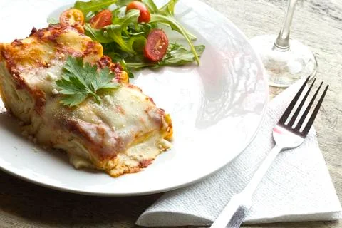 Cheese lasagna Stock Photos
