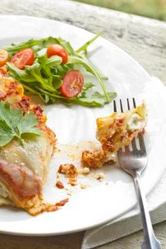 Cheese lasagna Stock Photos