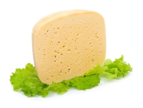 Cheese with lettuce Stock Photos