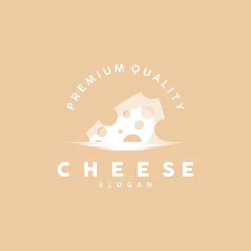 Cheese Logo, Cute Cheese Rustic Retro Vintage Vector Design, Icon Template .. Illustrazione stock