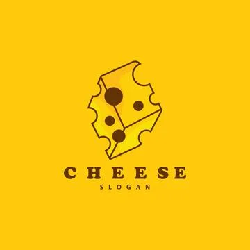 Cheese Logo, Cute Cheese Rustic Retro Vintage Vector Design, Icon Template .. Stock Illustration