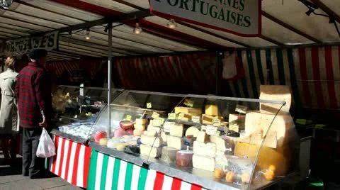Cheese on a market Vídeos de archivo 10874886
