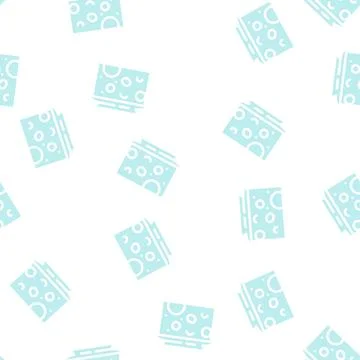 Cheese milk product glyph vector seamless pattern 스톡 일러스트