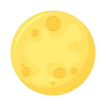 Cheese moon icon Ilustração Stock