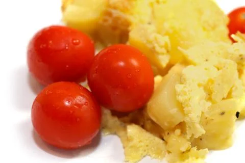 Cheese omelette Stock Photos