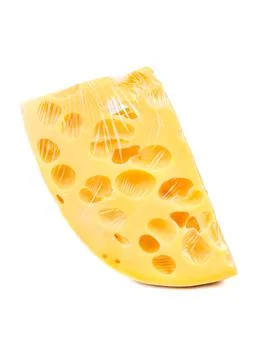 Cheese in package Stock Photos