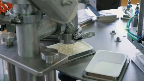 Cheese packaging production line Stock Footage 81248752