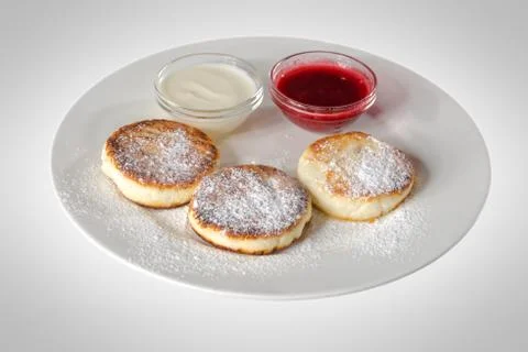 Cheese pancakes Stock Photos