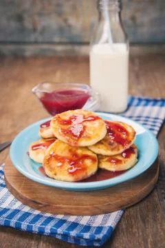 Cheese pancakes Foto stock
