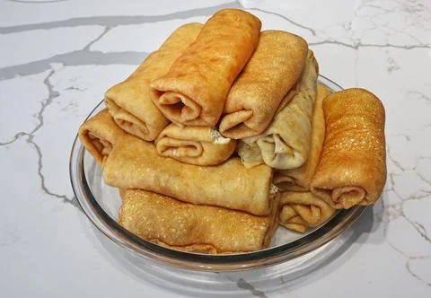Cheese pancakes Stock Photos