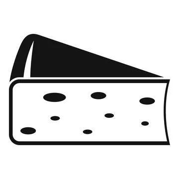 Cheese parmesan icon, simple style Stock Illustration