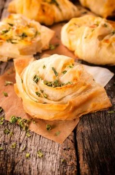 Cheese pastry Stock Photos
