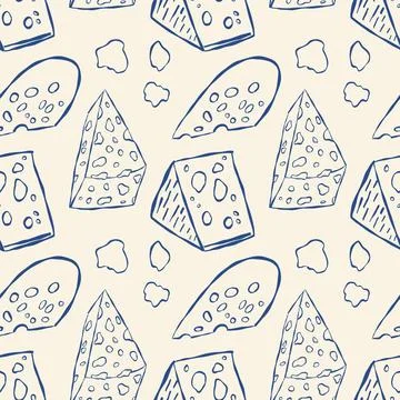Cheese pattern design with various shapes and holes 스톡 일러스트