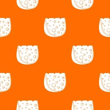 Cheese pattern orange Stock Illustration