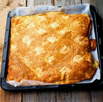 Cheese pie Stock Photos