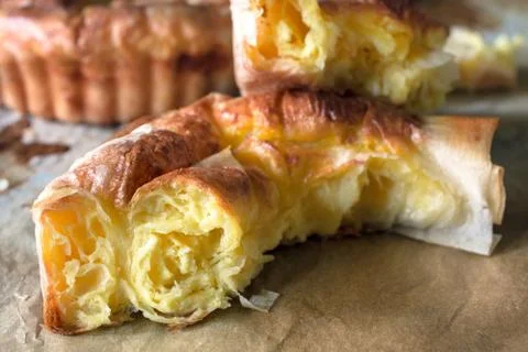 Cheese pie Stock Photos