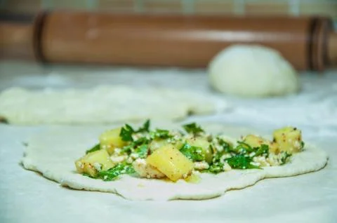 Cheese pie Stock Photos