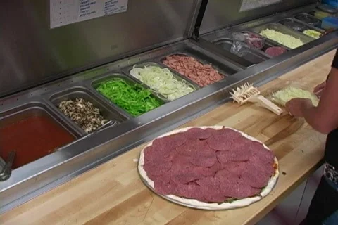 Cheese on Pizza Stock Footage 137037