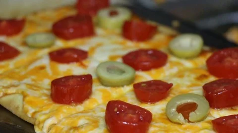 Cheese Pizza Stock Footage 113410819
