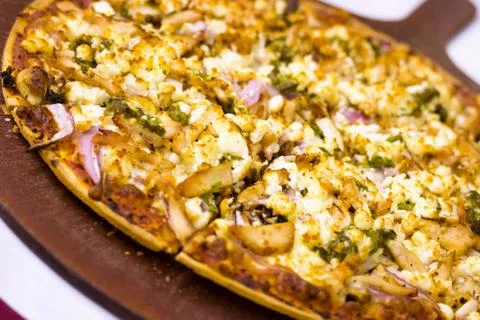 Cheese pizza Stock Photos