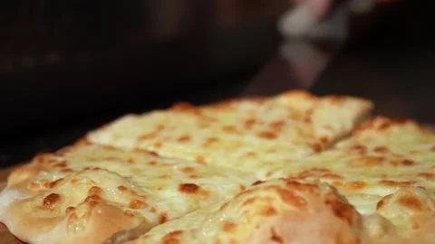 Cheese Pizza Preparation Stock Footage 319207135