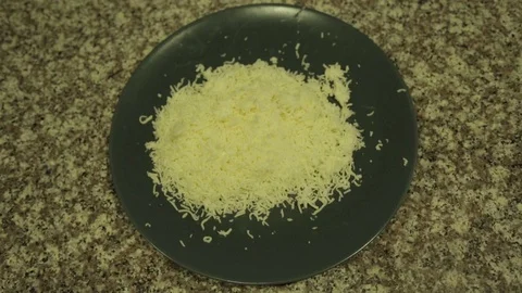 Cheese On Plate Stock Footage 79019871