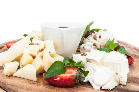 Cheese plate Stock Photos