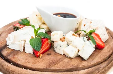 Cheese plate Stock Photos