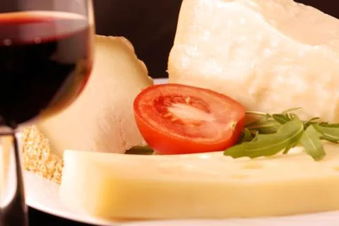 Cheese plate Stock Photos