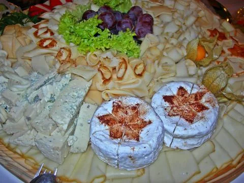 Cheese plate Stock Photos