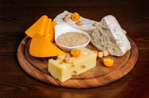 Cheese plate Stock Photos