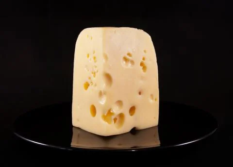 Cheese on the plate Stock Photos
