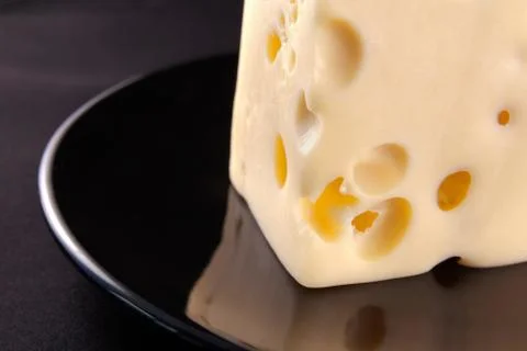 Cheese on the plate Stock Photos