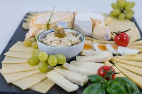 Cheese plate Stock Photos