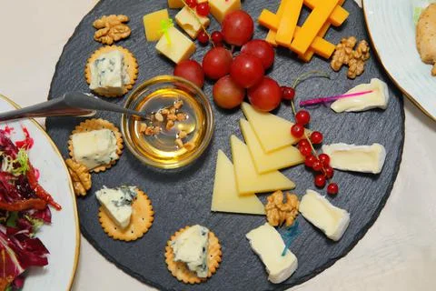 Cheese plate Stock Photos
