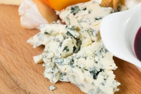 Cheese platter closeup. Stock Photos