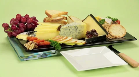 Cheese Platter Stock Footage 887607