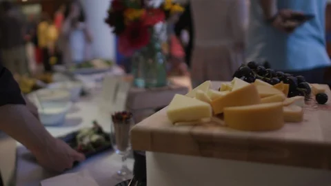 Cheese Platter Video stock 122596258