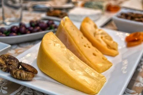 Cheese platter Stock Photos