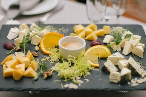 Cheese platter Stock Photos