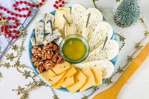 Cheese platter Foto stock