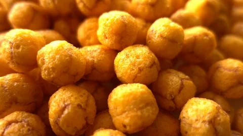 Cheese Potato Chips in Rotation Stock Footage 110818275